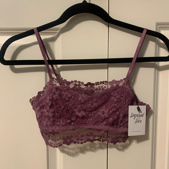 NWT Purple Lace Bralette - Picture 4 of 7